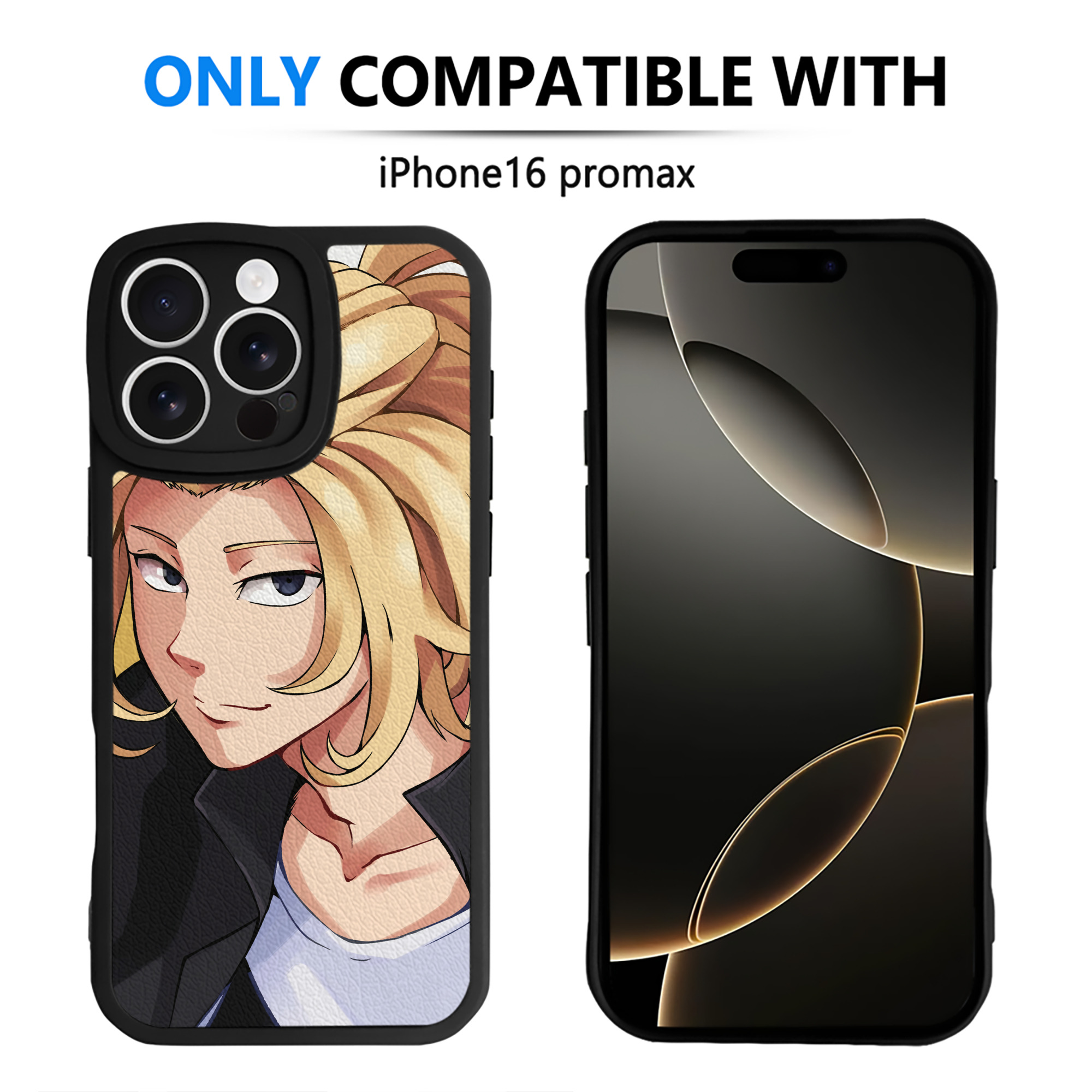 （画像用） 東京リベンジャーズ Tokyo Revengers 【iPhone 16シリーズ対応】シリコンスマホケース（レザー調） 材質：シリコン